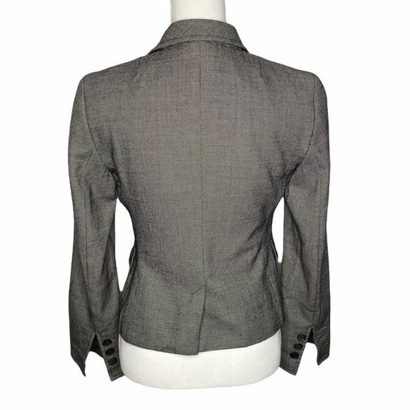 Akris Punto Wool Blazer Dark Charcoal Gray Size 6 - Picture 5 of 12